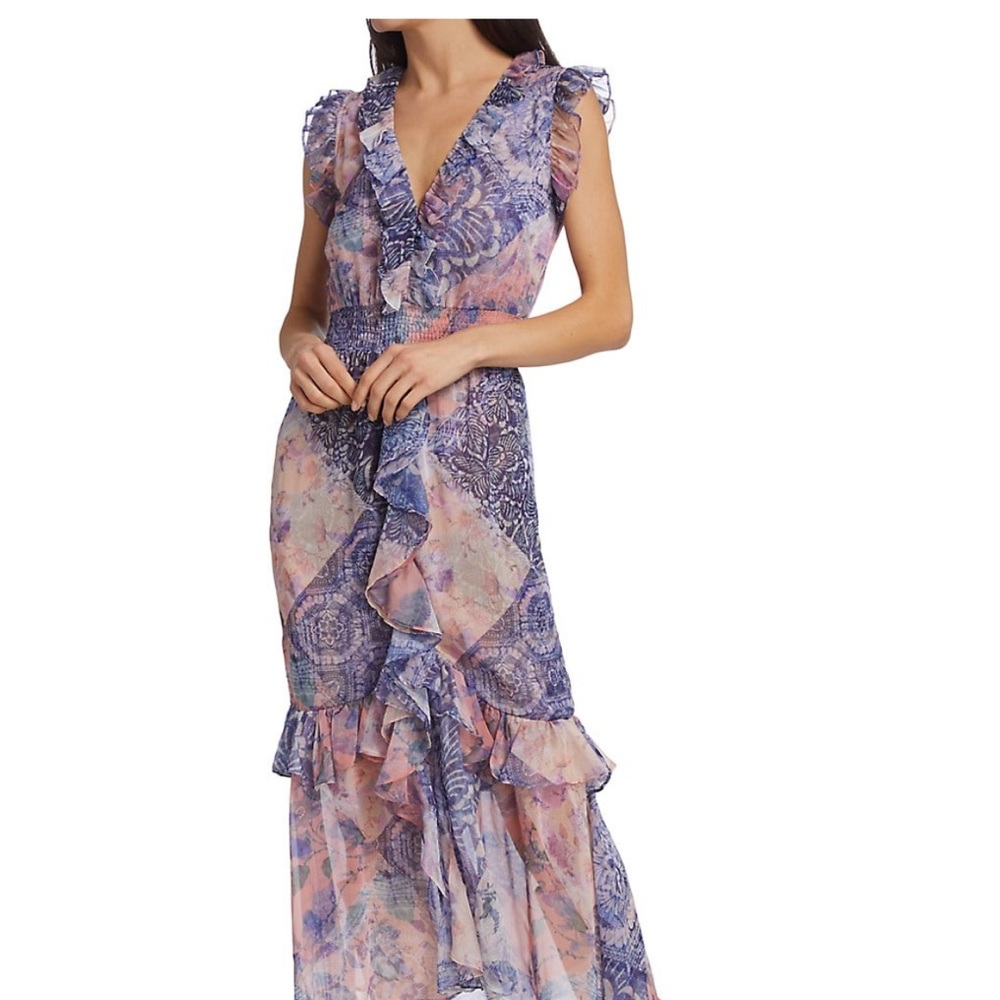 Misa Los Angeles Kidada Patchwork Maxi dress